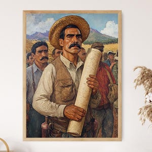 Zapata and the Campesinos, Land and Liberty, Mexican Revolution Art Print