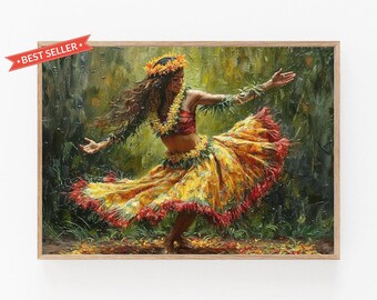 Exquisite Hula Dance Art, Capturing the Grace of Hawaiian Tradition