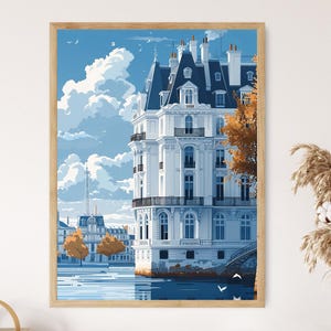 Burdeos, Francia, hermoso paisaje mediterráneo, elegante regalo de decoración para el hogar.