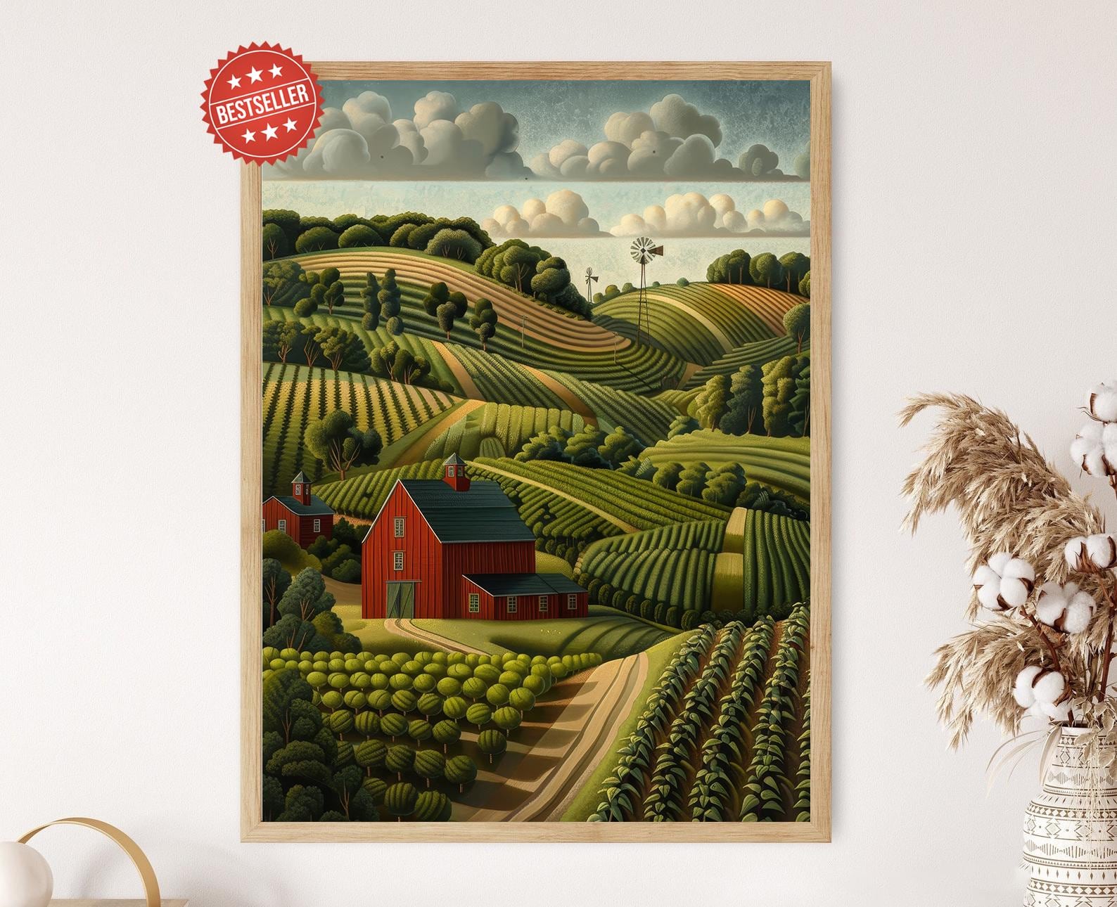 Grant Wood Landscape Art