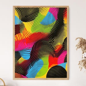 Mesmerizing Optical Illusion Art Print, Mind-Bending Wall Decor, Unique Conversation Piece, Perfect Housewarming Gift