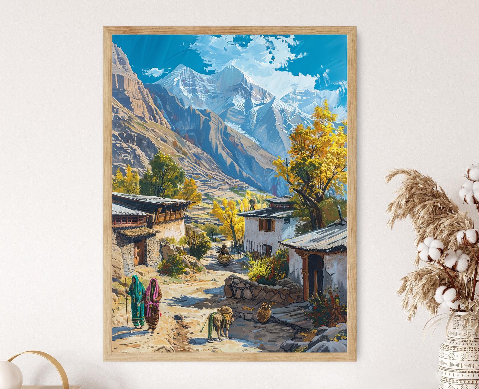 Hunza Valley Life Print, Northern Pakistan Landscape - Etsy