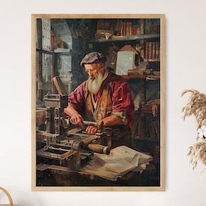 Ilustração da Imprensa de Gutenberg, Invenção Alemã