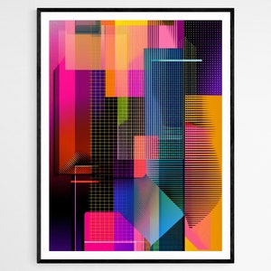 Eye-Catching Optical Illusion Poster, Hypnotic Visual Art Print, Creative Office Wall Art, Unusual Friend&#39;s Birthday Gift