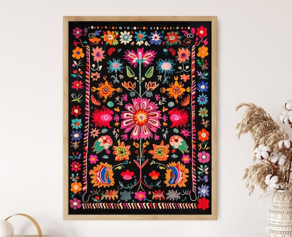 Maramureș Folklore, Vibrant Romanian Folk Art Motif - Etsy