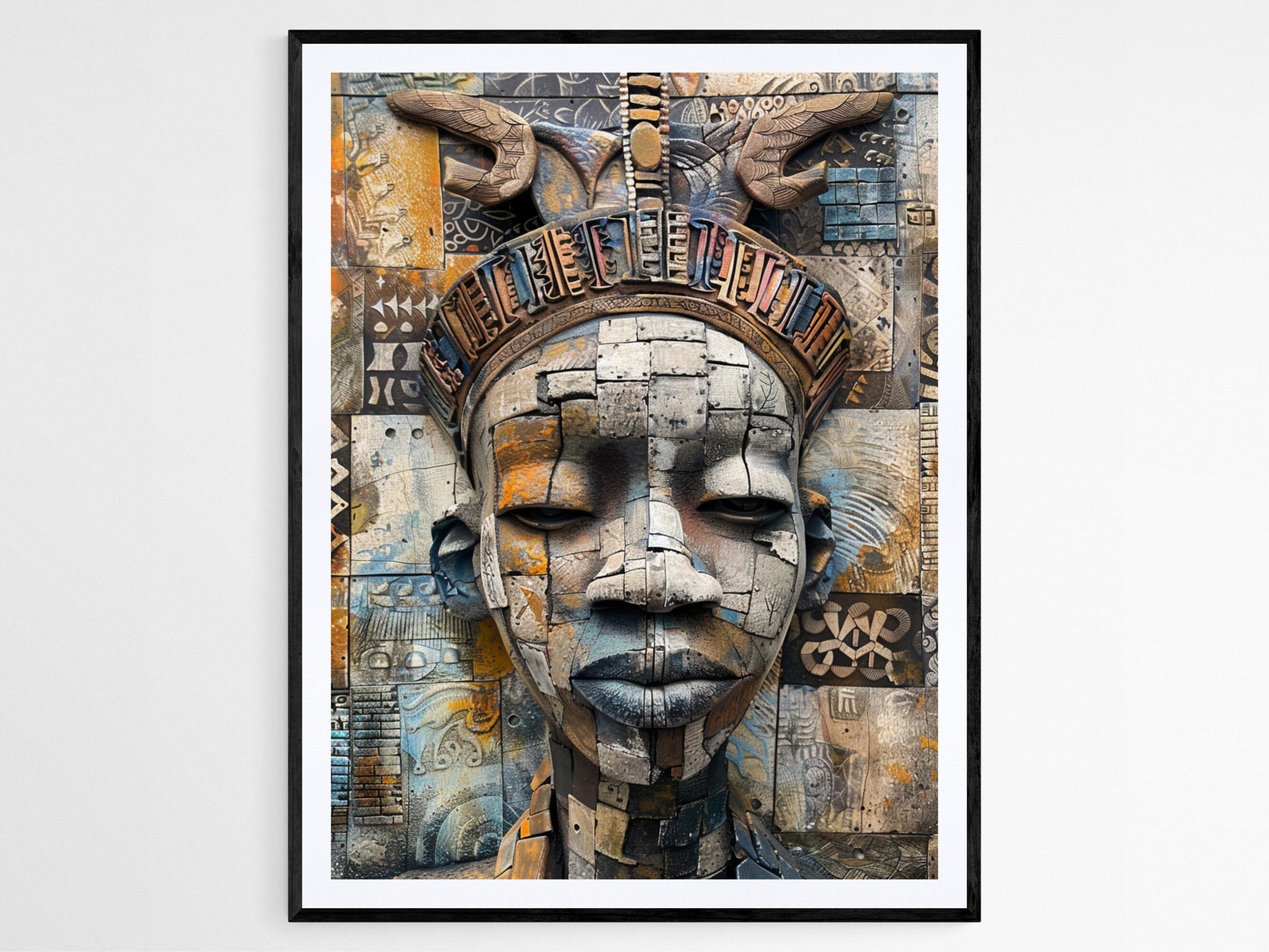 Benin Art Print: Ethnic Tribal Wall Decor - Etsy
