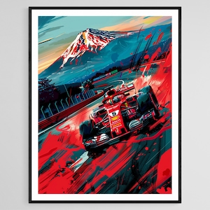 Formula 1 Japan Poster, High-Quality Motorsport Art Print, Home Decor Wall Art, Perfect Gift for Racing Fans