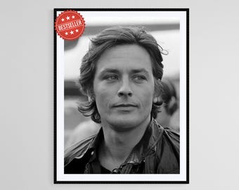 アラン・ドロンのポスター、映画ファン必見のフランス人俳優のポスター