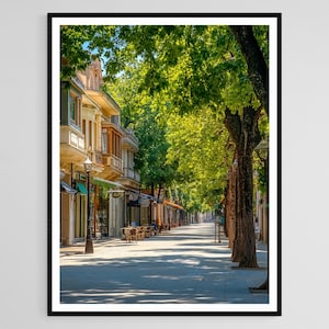 Bitola Art Print, Macedonia, Shirok Sokak, Neoclassical Buildings