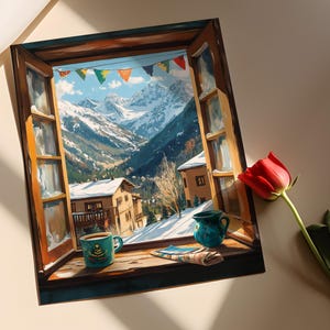 Taos Ski Valley Art Print: New Mexico Mountain Window View image 2