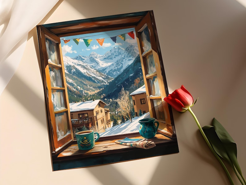 Taos Ski Valley Art Print: New Mexico Mountain Window View image 2