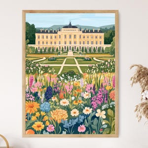 Schönbrunn Palace Gardens Art Print, Vienna Austria