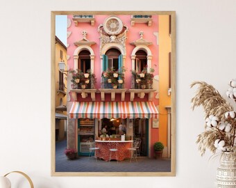 Italian Gelato Shop Art Print: mediterraan keukendecor