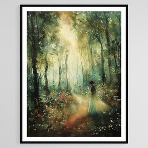 German Fairy Tale Painting, Brothers Grimm Illustration