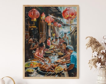 Filipino Fiesta Print: Vibrant Cultural Wall Art