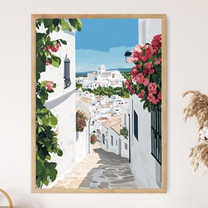 Vejer de la Frontera Art Print, Andalusian White-Washed Village