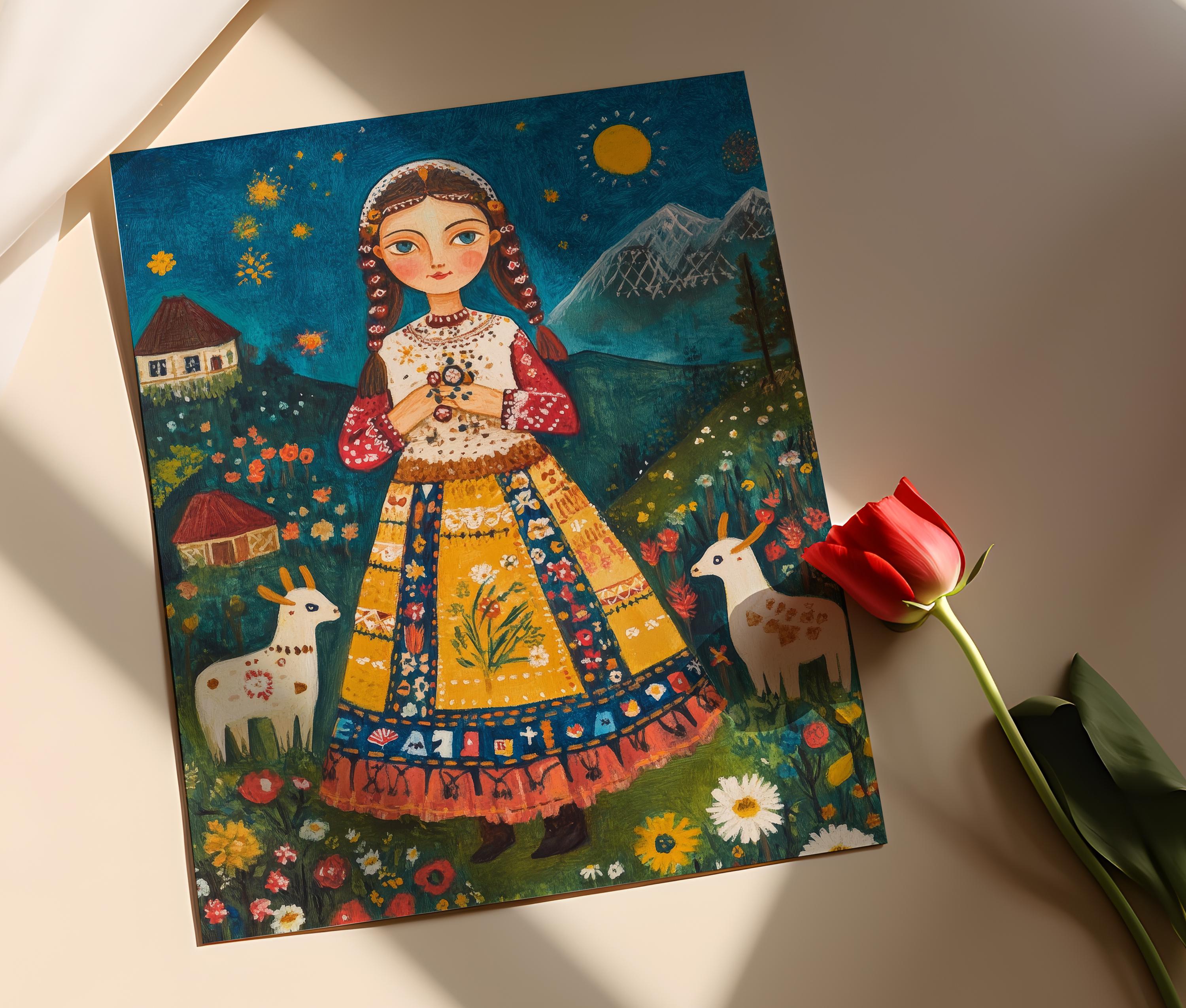 Romanian Folk Tale Art Print, Mystical Creatures - Etsy Israel
