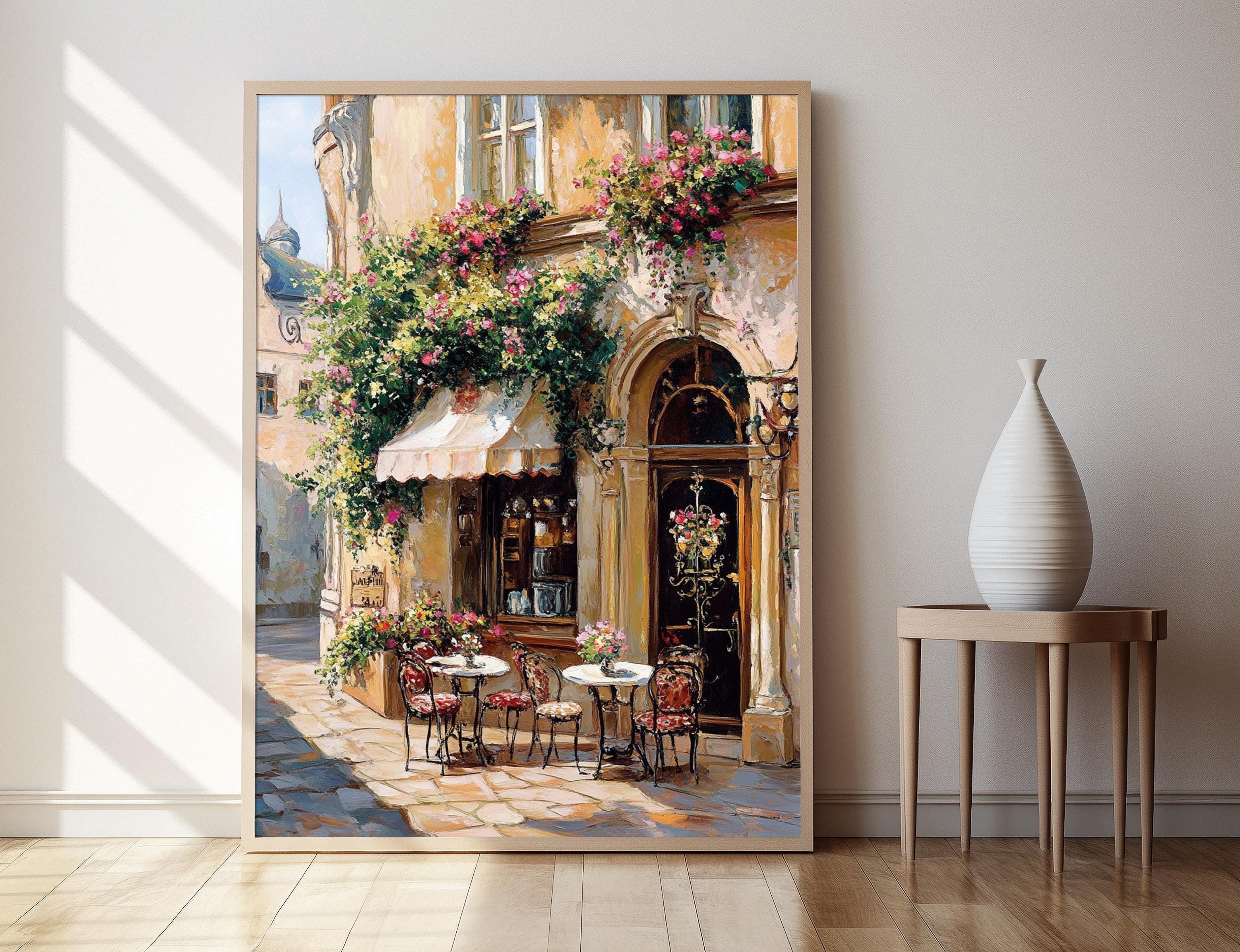 Vienna Coffeehouse Art Print, Austrian Café Scene - Etsy