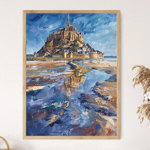 Mont Saint Michel Painting - Etsy