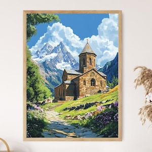 Armenian Church Art Print, Historic Architecture