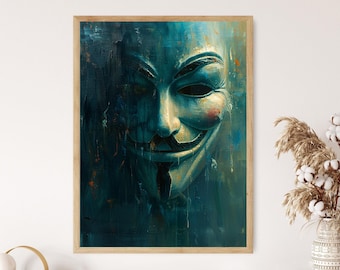 Guy Fawkes Mask Vinyl Decal - Anonymous V for Vendetta Emblem - Etsy