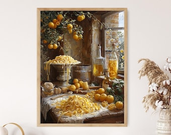 Köstliche Pasta Kunstwerk, Italienische Kochkunst