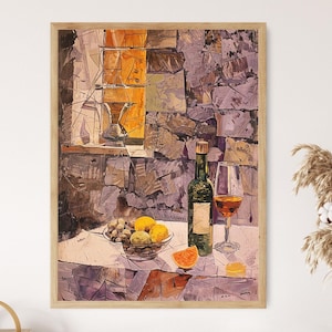 Geometric Cubism Canvas - Abstract Art Print - Sophisticated Study Decor - Inspirational Graduation Gift