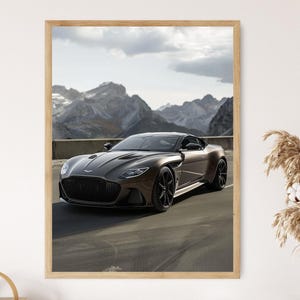 Aston Martin DBS Print, Stunning Car Art Print, Perfect Decor for Car Enthusiasts, Ideal Father&#39;s Day Gift