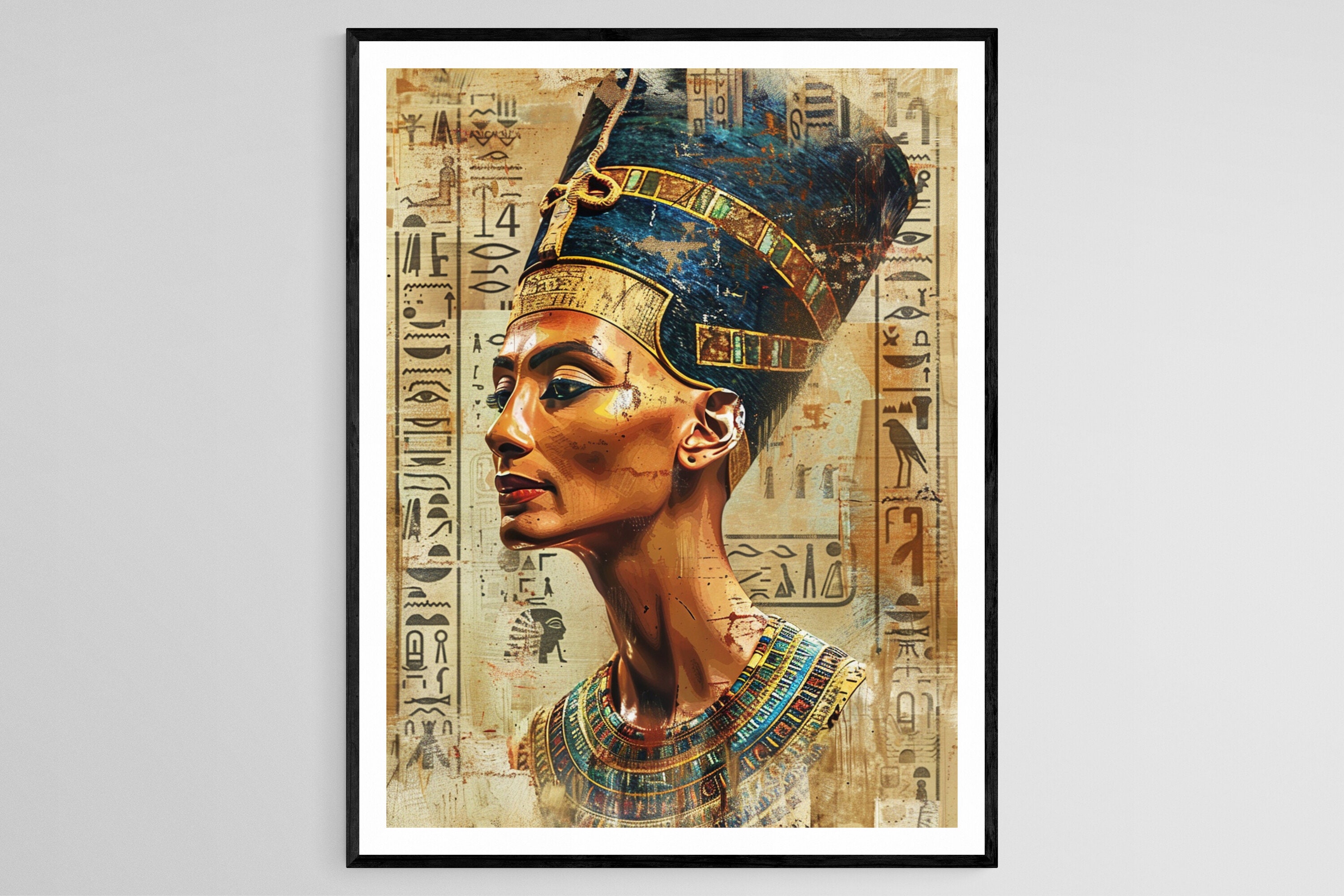 Art Mural Reine Égyptienne Néfertiti : Représentation