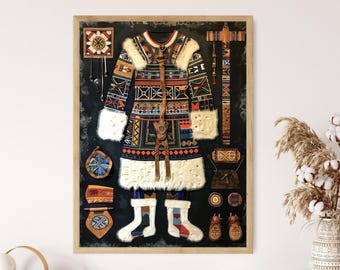 イヌイットの道具と工芸品の絵画、北極圏の文化芸術 - Etsy 日本