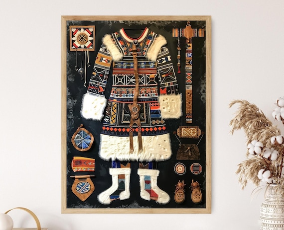 先住民イヌイットの伝統、北極圏の遺産の絵画 - Etsy 日本