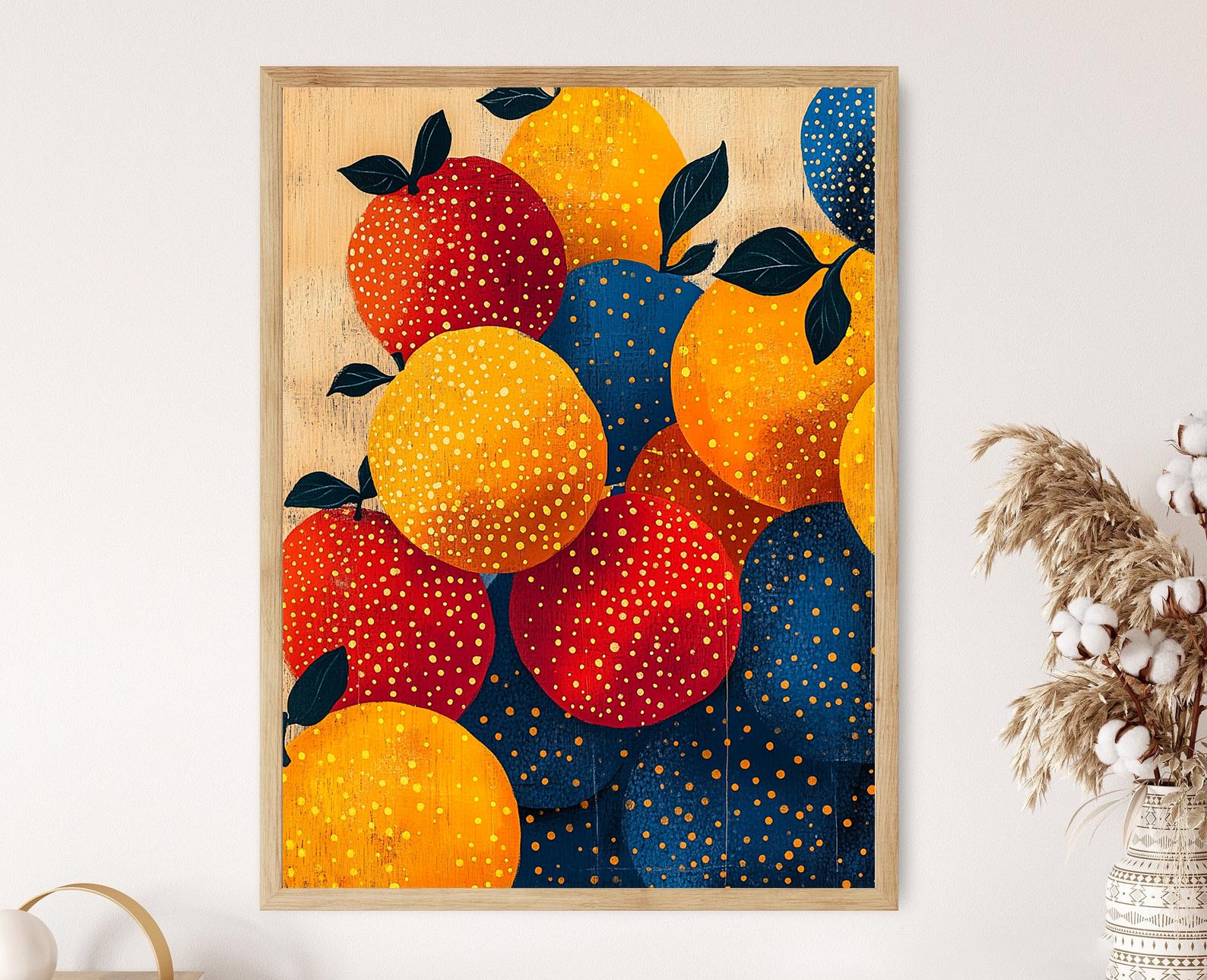 over print pop art canvas orange 古塔つみ over print pop art canvas orange 古塔つみ Japanese Printable