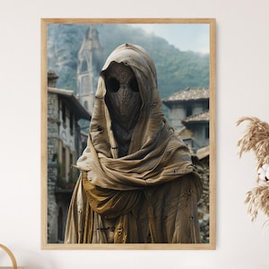 Grim Medieval Horror Scene - High-Quality Art Print - Spooky Home Accent - Thoughtful Gift for Horror Enthusiasts