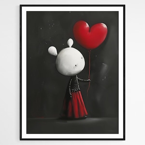 Impresión de arte del ratoncito - Decoración caprichosa de la pared de la acuarela - Ilustración de la sala de la guardería - Regalo perfecto del baby shower