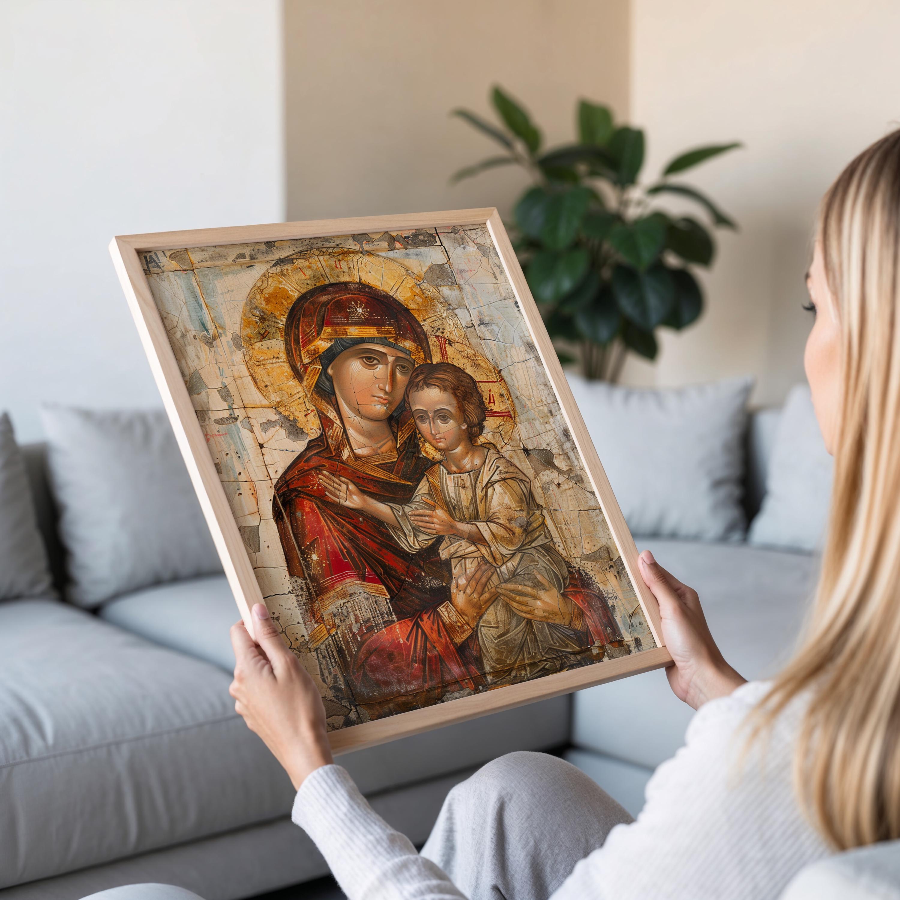 Byzantine Icon Art Print: Eastern Orthodox Religious Wall Decor - Etsy