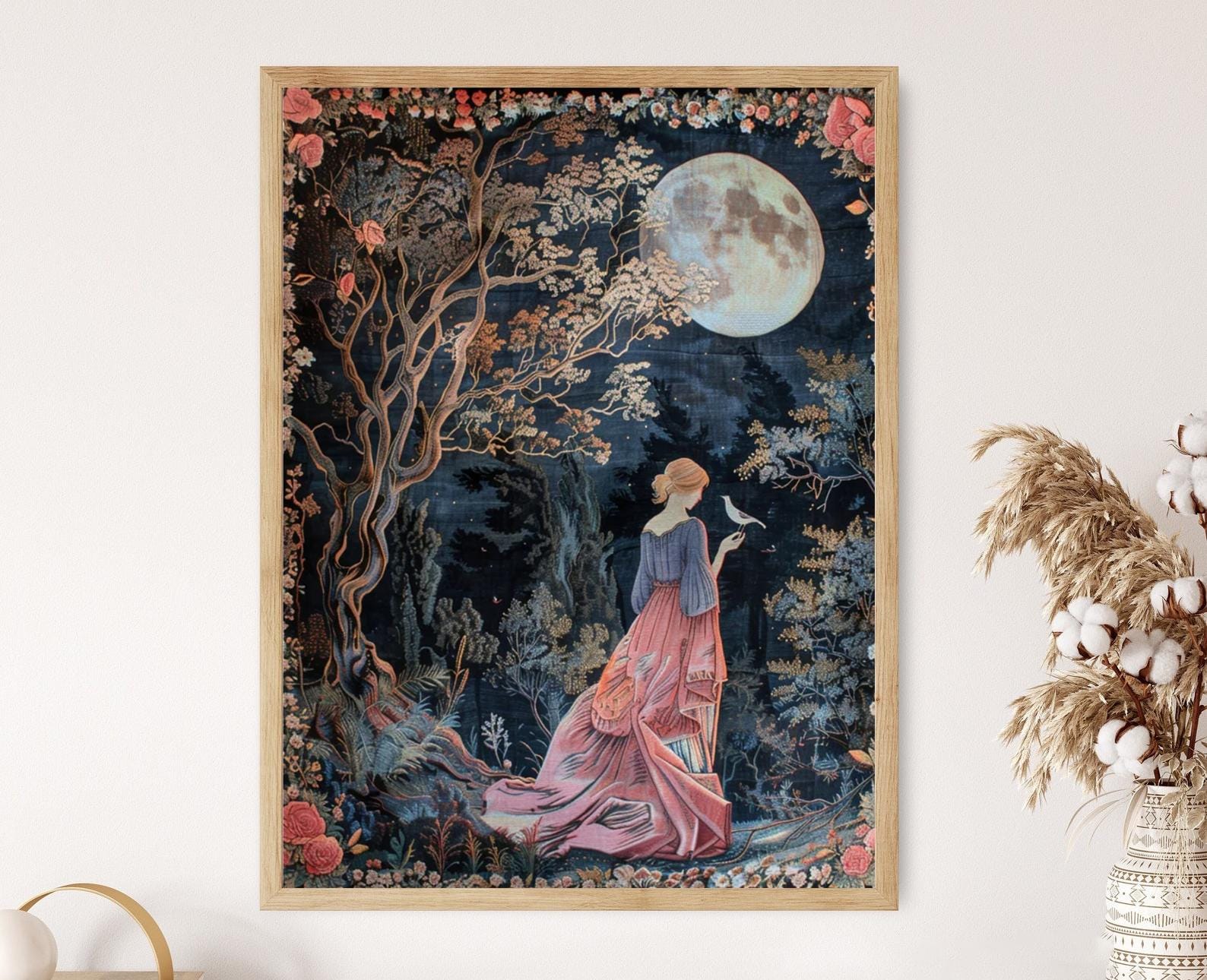 Tenture Murale Tapisserie Style Gobelin - Dimensions 114 X 88 Cm - Neuf - Style Baroque