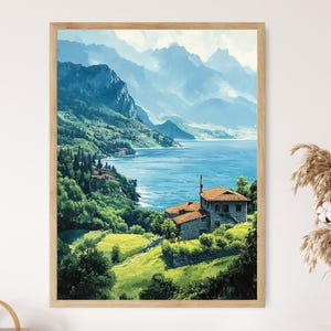 Schwarzmeerküste Kunstdruck, Trabzon Landschaft von Türkiye