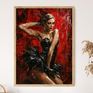Sensual Dancer Art Print - Romantic Bedroom Decor, Intimate Dancer Art, Perfect Gift for Dancers