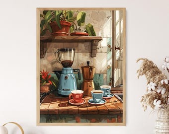 Warmth of Morning: Capturing the Charm of 'Cafecito Mañanero' with Cuban Coffee Art