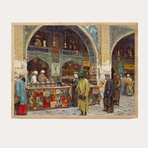 Artisanal Ottoman Painter Print, Osman Hamdi Bey Influence, Majestic Home Gallery Addition, Curator&#39;s Choice Gift
