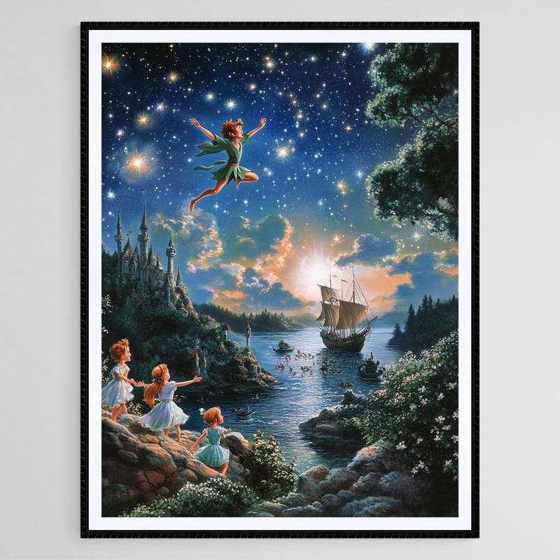 Peter Pan Art - Etsy