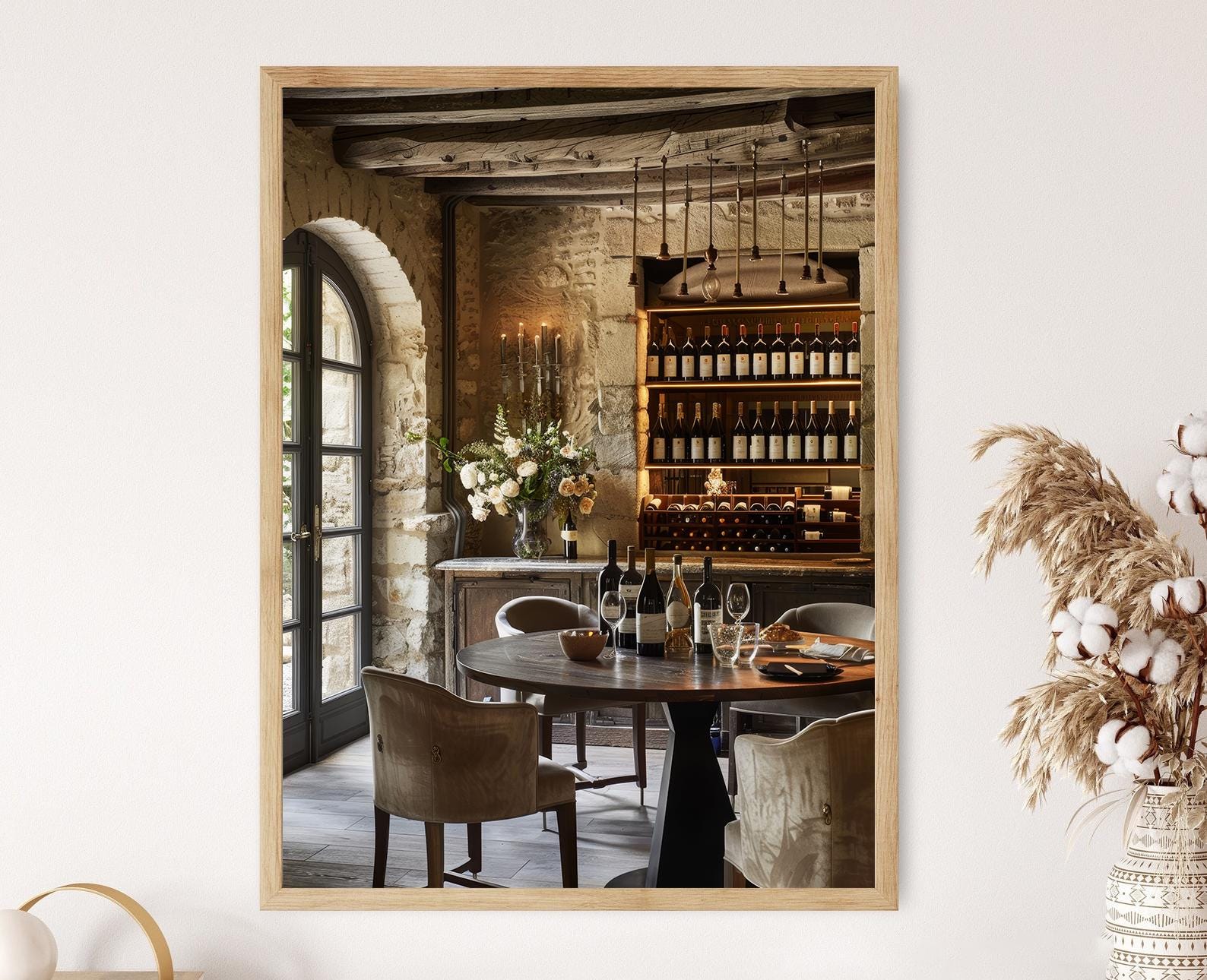 Testing Room Poster French Chateau Wine Tasting Room Poster: Classic Decor Print - Etsy