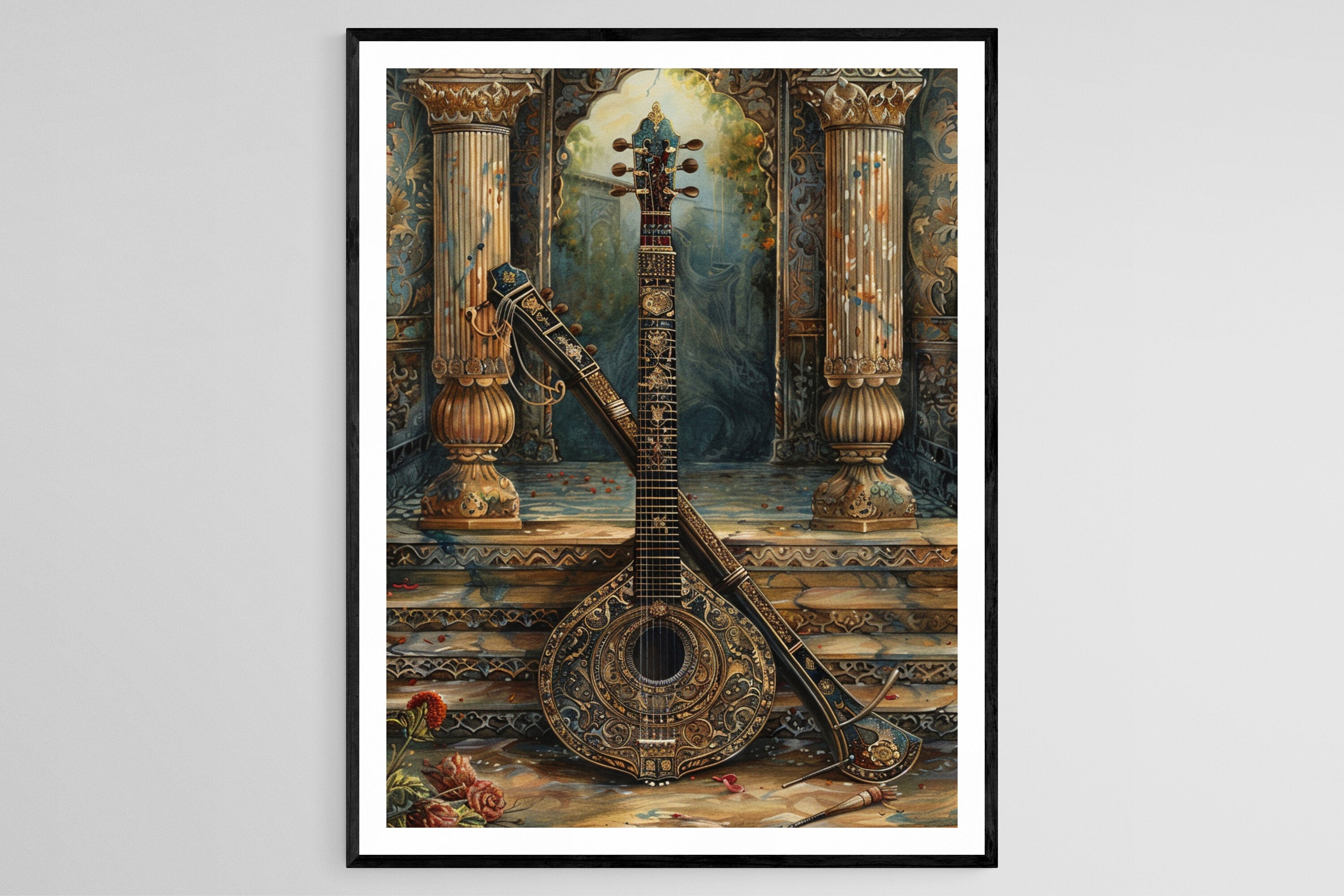 絵画 INSTRUMENTS DE MUSIQUE ET COMPOTIER 330px-Instruments_de_musique_-