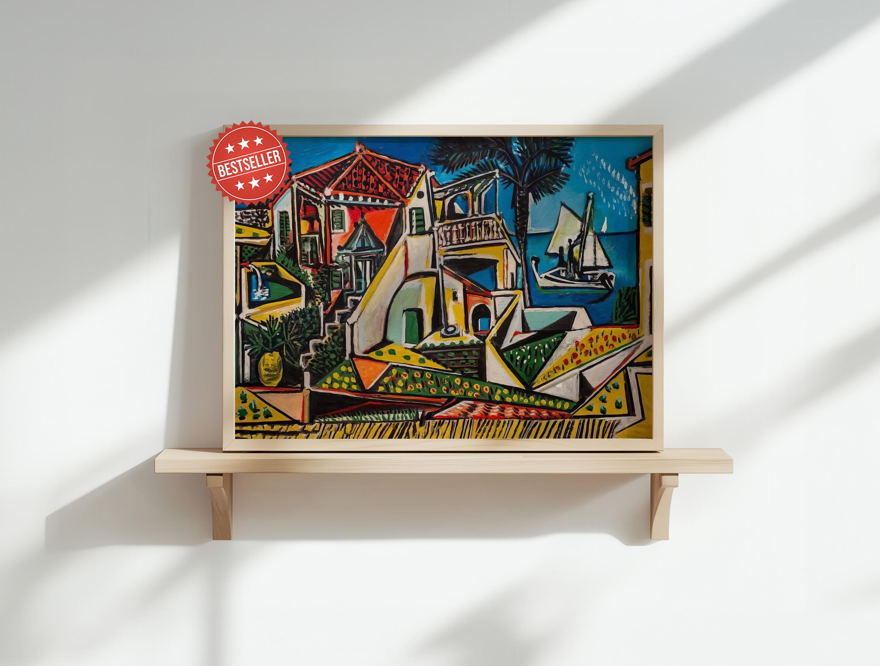 パブロ・ピカソ作「地中海の風景」1953年、ファインアートプリント