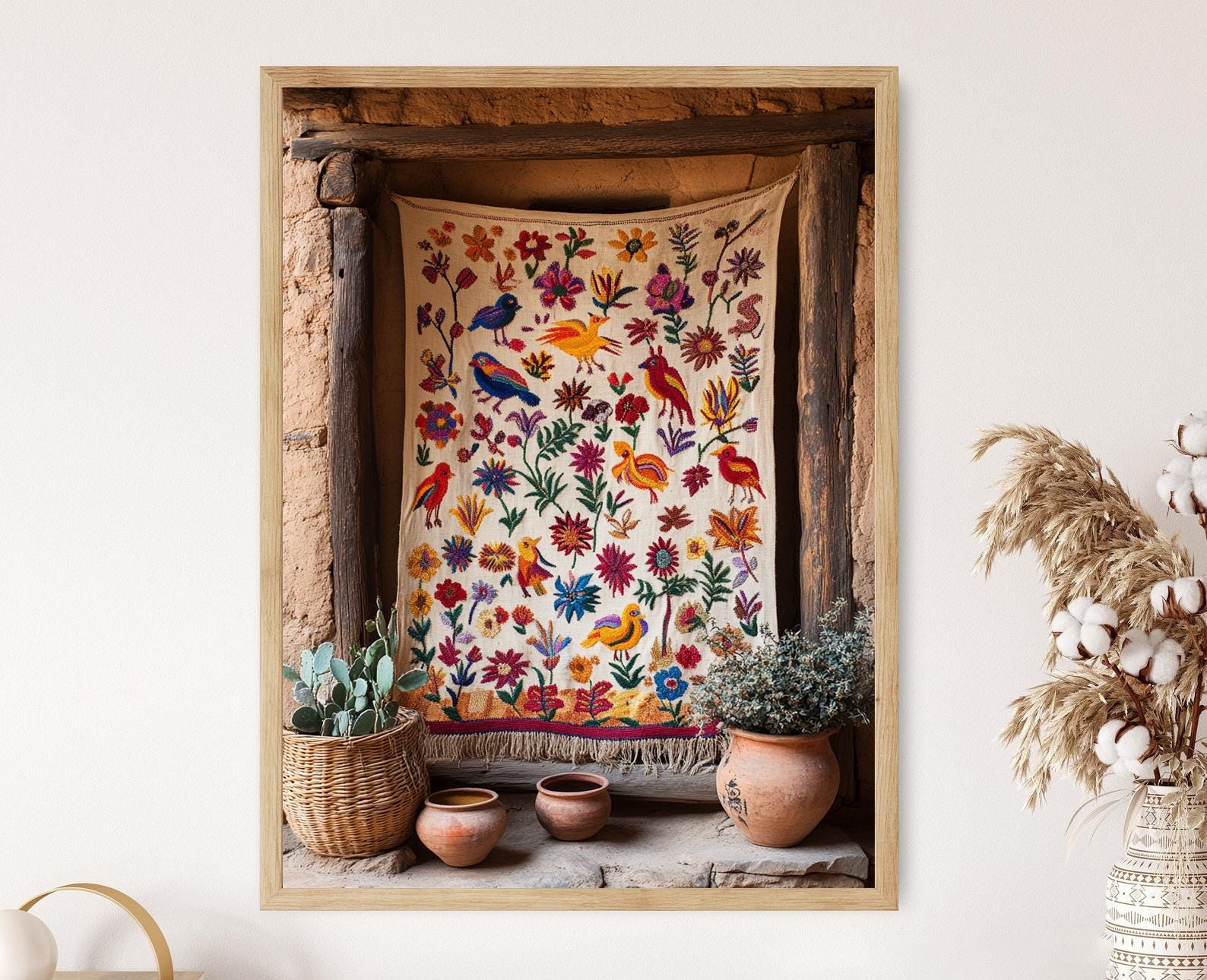 メキシコ織物壁掛け(タペストリー) Mexican tapestry - Etsy 日本