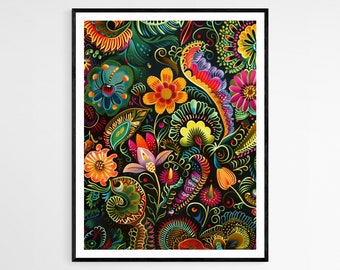 インドネシアで購入手描きバティック芸術品 手作りのバティックアートプリント、伝統的なインドネシアのデザイン