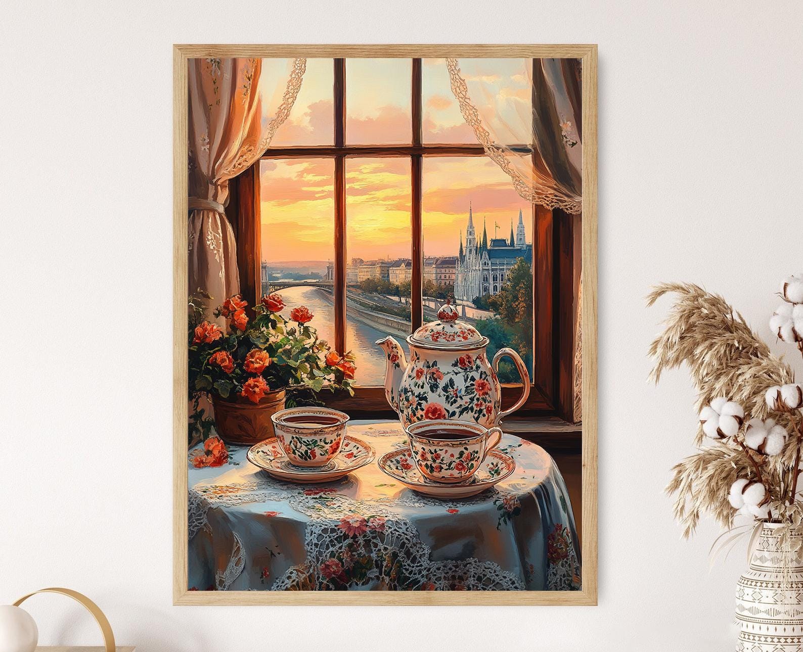 Kalocsa tea set - Etsy 日本