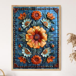 Mexican Talavera Art, Intricate Floral and Geometric Designs
