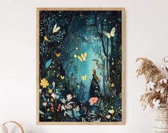 Midsummer Night’s Dream Fairy Art Print, Shakespeare Fantasy