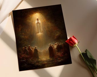 Our Lady of Fatima Art Print: Miracle of the Sun Catholic Devotion